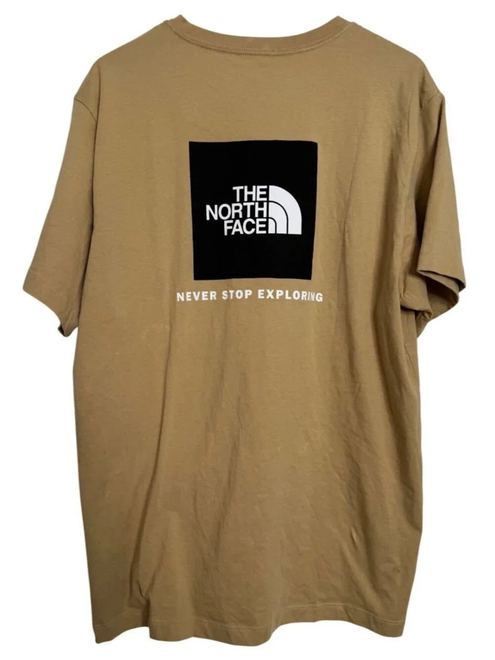 The North Face XL Circular Design Khaki Stone SS REG Tee NWT DEFECT